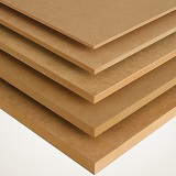 Small photo of MDF, HDF and Chipboard/Particleboard products from Old Lami Ltd., in Tbilisi, in the country of Georgia. From 2.7mm white painted HDF to 18mm Chipboard to 30mm MDF.