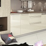 Small image of the Bakis acrylic red MDF decor
