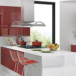 Small image of the Bakis acrylic red MDF decor